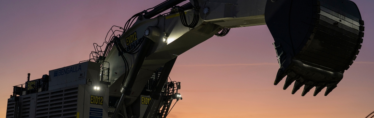 Minetek sound noise reduction on excavator